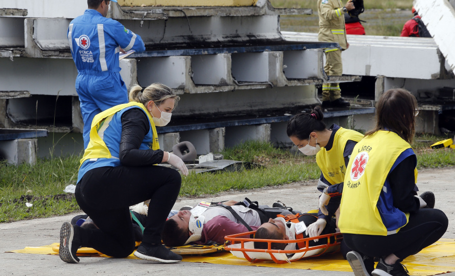 Simulado de cena encerra treinamento da Força Nacional do SUS no Paraná