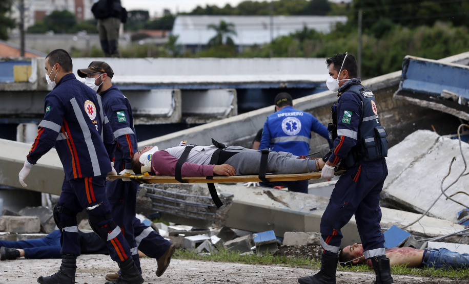 Simulado de cena encerra treinamento da Força Nacional do SUS no Paraná