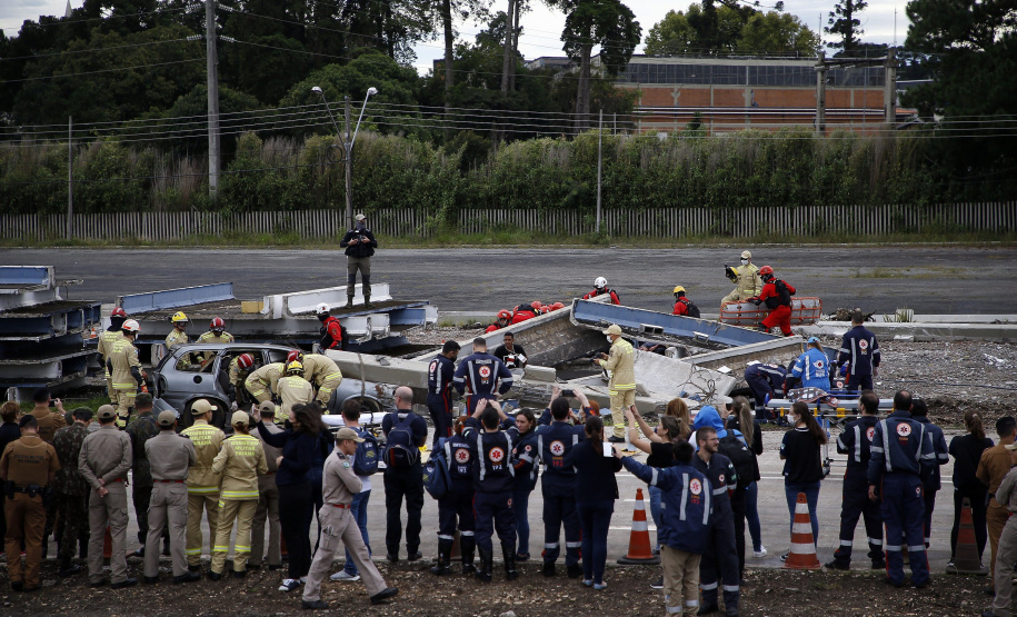 Simulado de cena encerra treinamento da Força Nacional do SUS no Paraná