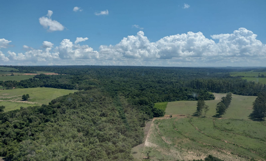 Com apoio de aeronave do BPMOA, IAT identifica irregularidades em áreas de APP