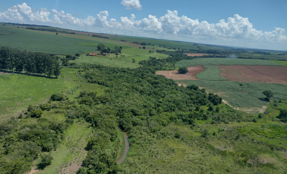 Com apoio de aeronave do BPMOA, IAT identifica irregularidades em áreas de APP