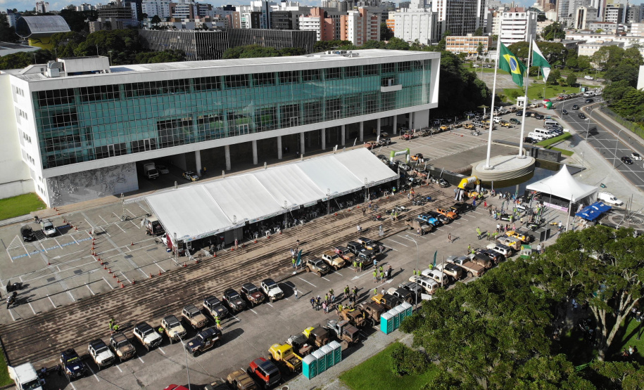 Chegada do 28º Rally Transparaná em frente ao Palácio Iguaçu - Curitiba, 05/03/2022