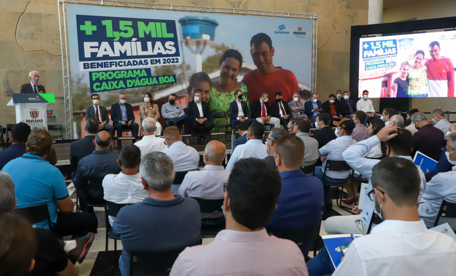 Premiado, programa Caixa D’Água Boa vai beneficiar 1,5 mil paranaenses de 51 municípios em 2022