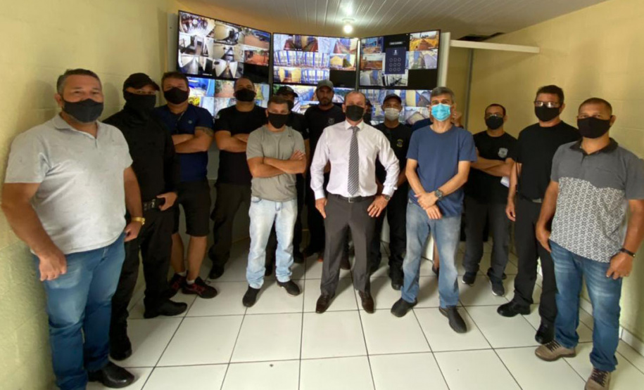 Novas câmeras de segurança reforçam o monitoramento na Penitenciária de Foz do Iguaçu