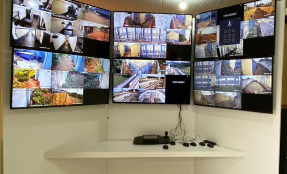 Novas câmeras de segurança reforçam o monitoramento na Penitenciária de Foz do Iguaçu