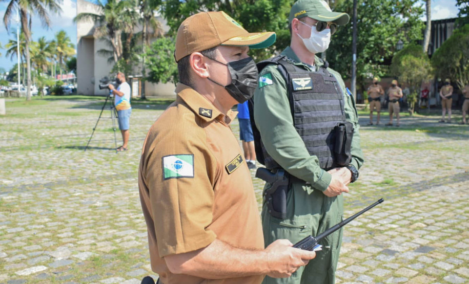 Polícia Militar desencadeia megaoperação Fortaleza no Litoral do estado com viaturas e helicóptero