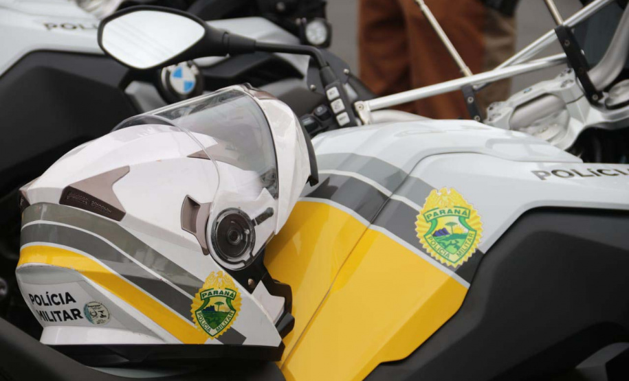 Batalhão de Trânsito completa 70 anos de história e recebe 45 novas motocicletas durante solenidade em Curitiba - Curitiba, 15/03/2022