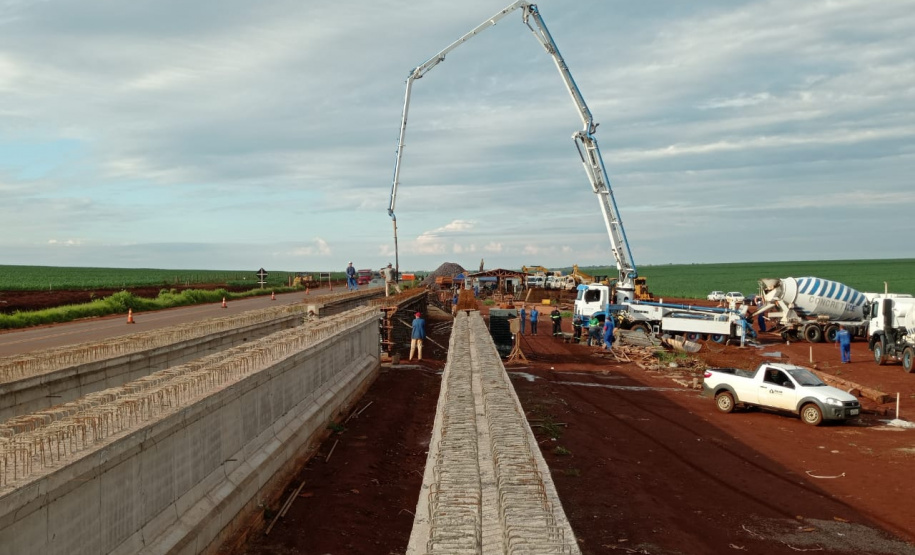 Duplicação do Contorno Oeste de Cascavel atinge 35,11% de conclusão