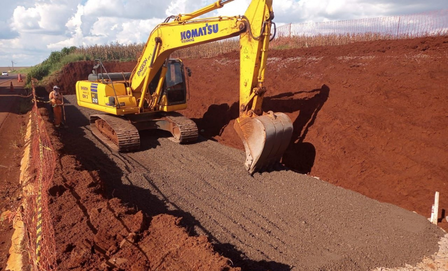 Duplicação do Contorno Oeste de Cascavel atinge 35,11% de conclusão