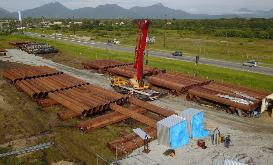 Trecho da praia de Matinhos fica interditado para preparação do canteiro de obras