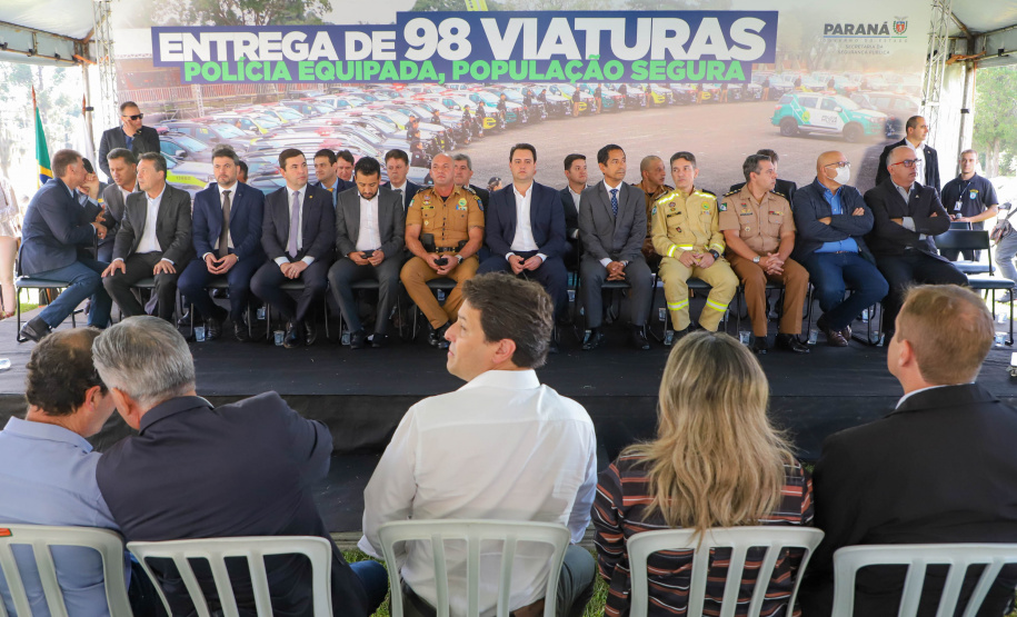 Estado fortalece a modernização das polícias com a entrega de mais 98 novas viaturas