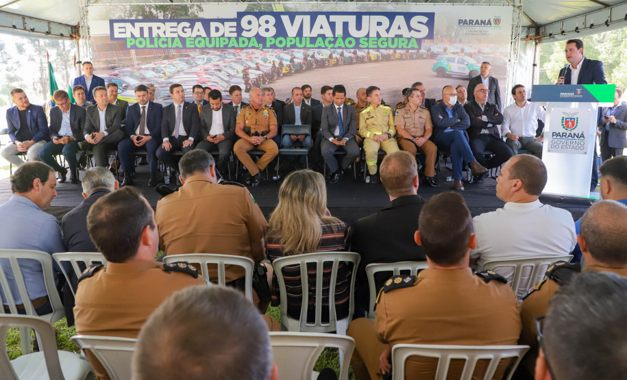 Estado fortalece a modernização das polícias com a entrega de mais 98 novas viaturas