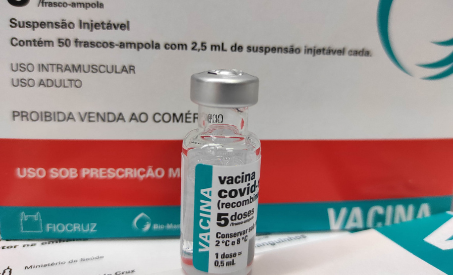 Estado recebe mais 59 mil vacinas para a dose de reforço contra a Covid-19