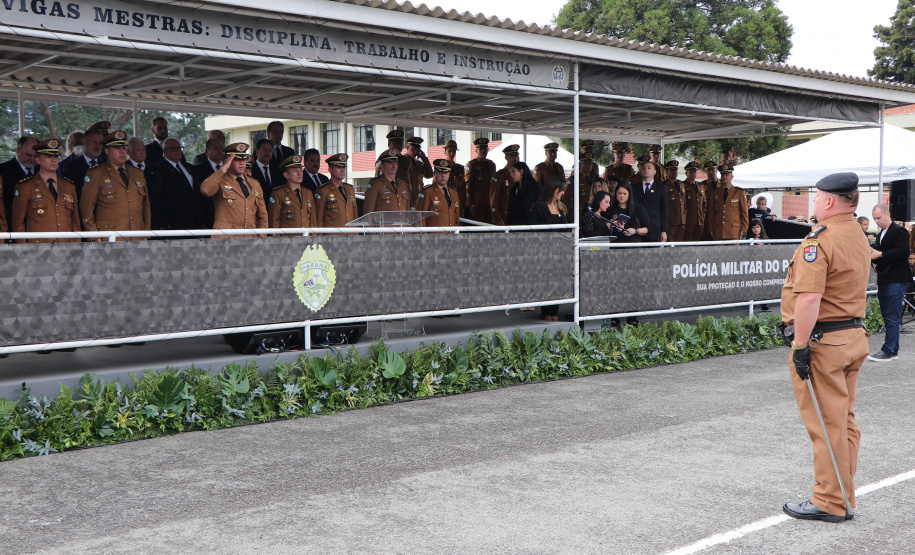 Polícia Militar do Paraná faz cerimônia em homenagem a Tiradentes, em São José dos Pinhais