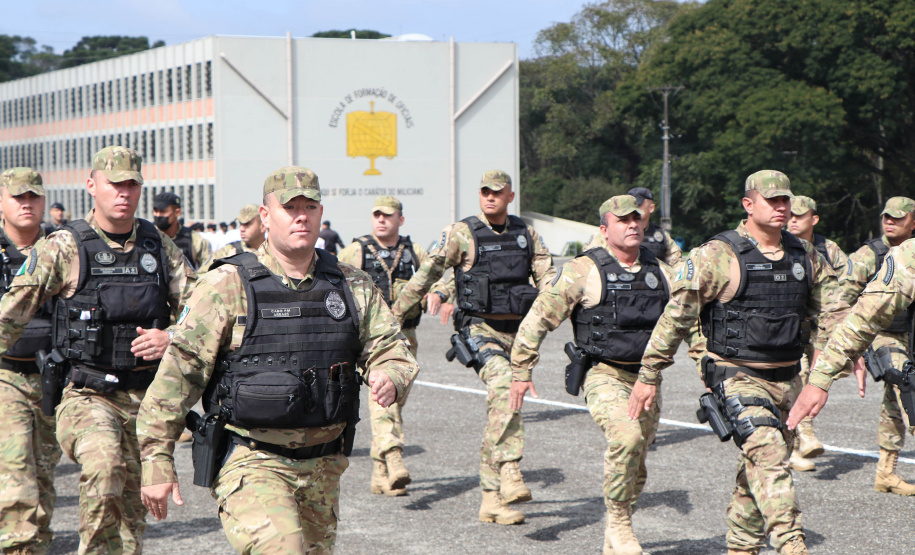 Polícia Militar do Paraná faz cerimônia em homenagem a Tiradentes, em São José dos Pinhais