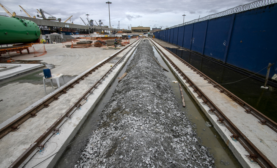 Obra do novo terminal da Klabin no Porto de Paranaguá está avançada