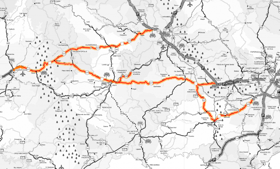Guinchos mecânicos do DER/PR começam a operar em mais 405,9 km de rodovias