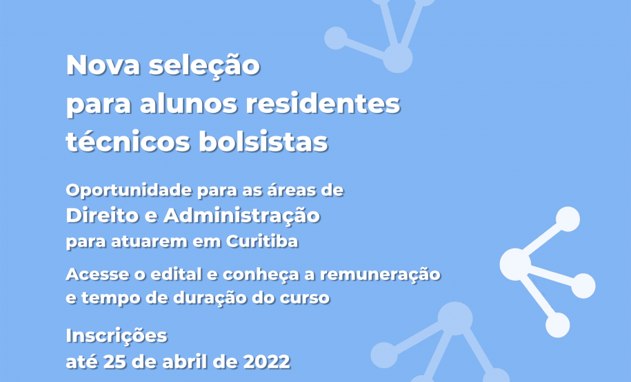 UNESPAR abre novas vagas de Direito e Administração para alunos residentes técnicos bolsistas