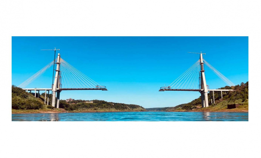 Obra da Ponte da Integração Brasil – Paraguai chega a 82% de conclusão