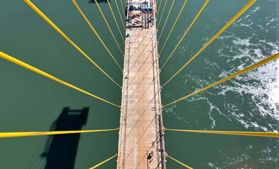 Obra da Ponte da Integração Brasil – Paraguai chega a 82% de conclusão
