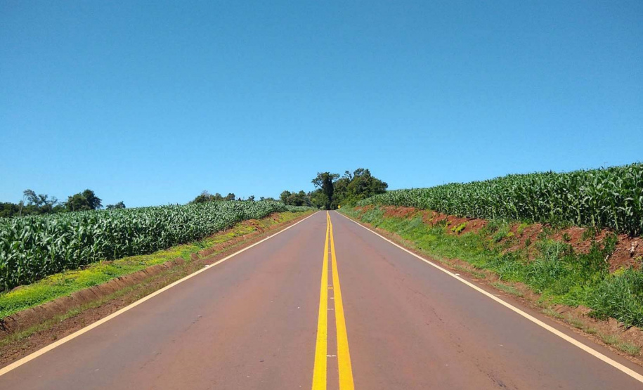 Trecho da PR-317 entre Toledo e Santa Helena recebe reforço na sinalização viária