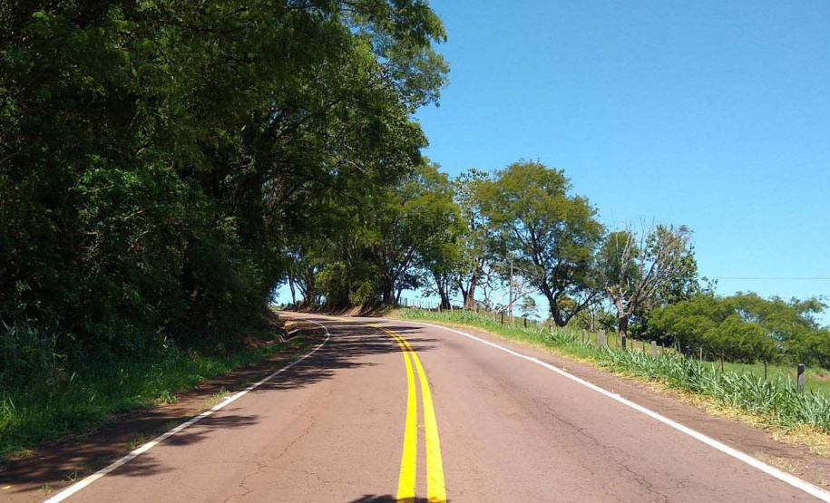 Trecho da PR-317 entre Toledo e Santa Helena recebe reforço na sinalização viária