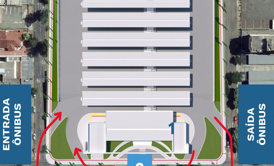 Projeto do Terminal Metropolitano de Londrina.