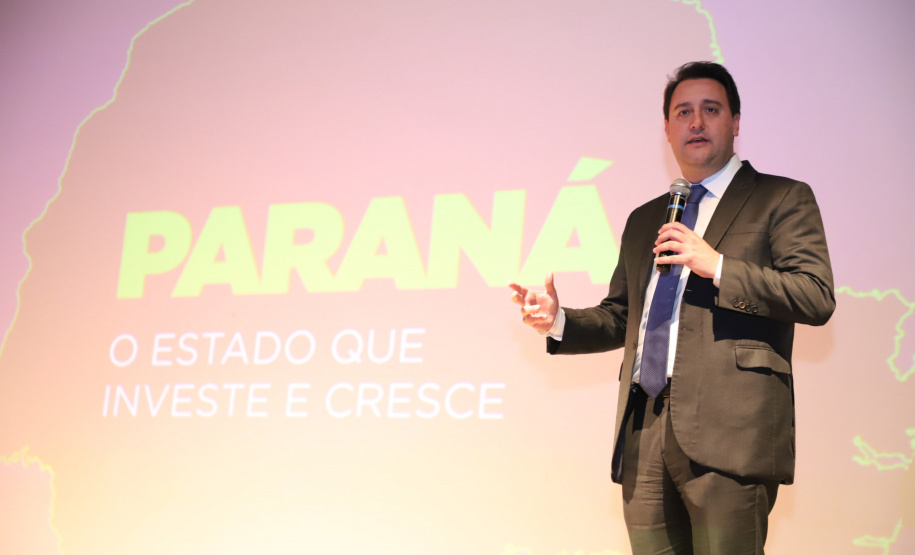 Governador Carlos Massa Ratinho Junior participa de evento da Invest Paraná no Museu Oscar Niemeyer, em Curitiba - Curitiba, 17/05/2022 -