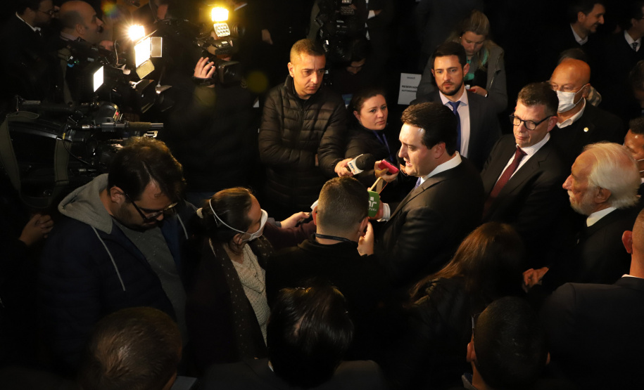 Governador Carlos Massa Ratinho Junior participa de evento da Invest Paraná no Museu Oscar Niemeyer, em Curitiba - Curitiba, 17/05/2022 -