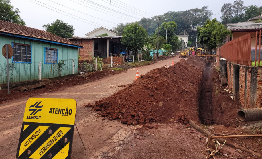 Sanepar inicia obras de implantação de serviço de esgoto em Capitão Leônidas Marques