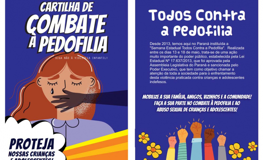 Governo do Paraná lança cartilha para a Semana Estadual Todos Contra a Pedofilia