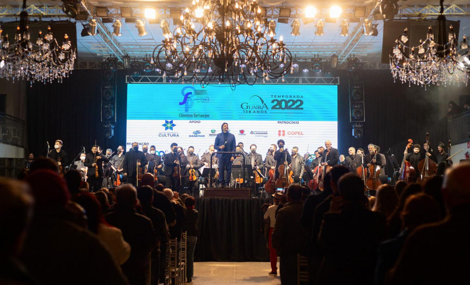 Orquestra Sinfônica do Paraná apresentou primeiro concerto da série Clássicos Sertanejos - Guarapuava, 20/05/2022