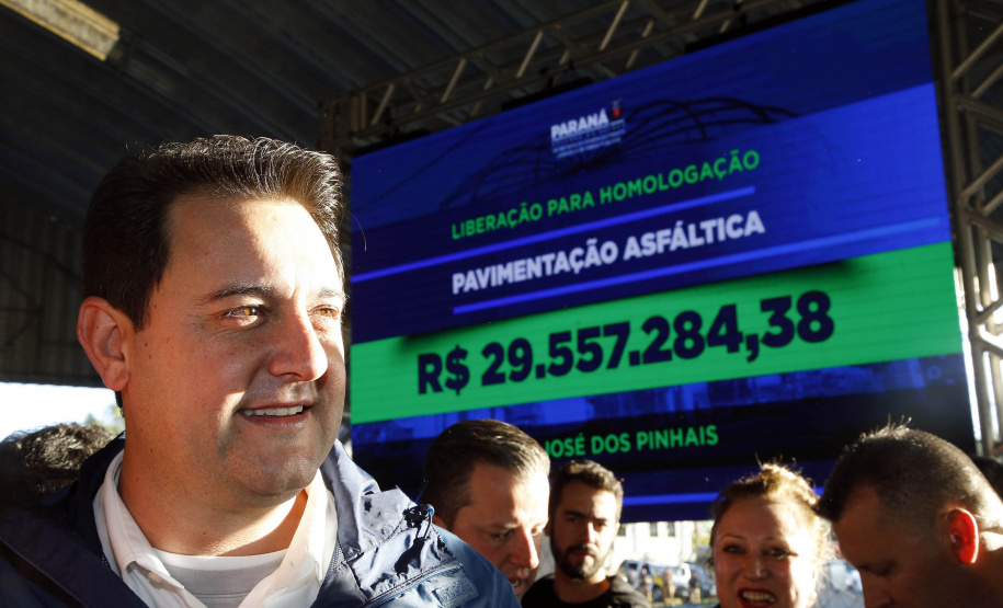 Liberação de 29,5 milhões de reais para obras de pavimentação em São José dos Pinhais