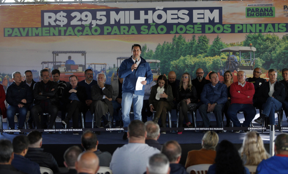 Liberação de 29,5 milhões de reais para obras de pavimentação em São José dos Pinhais