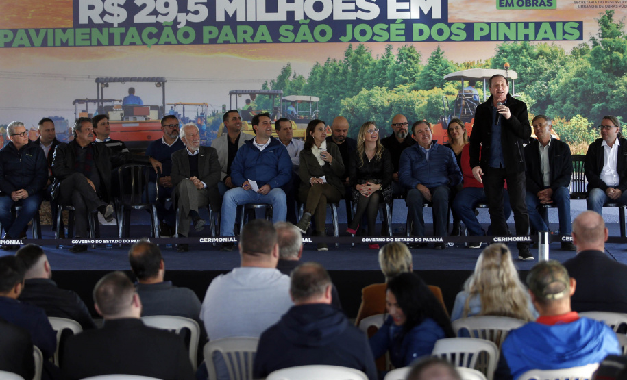 Liberação de 29,5 milhões de reais para obras de pavimentação em São José dos Pinhais