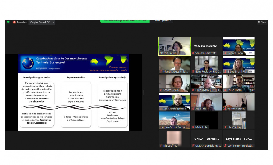 criação da Cátedra Araucária para o Desenvolvimento Territorial  Sustentável