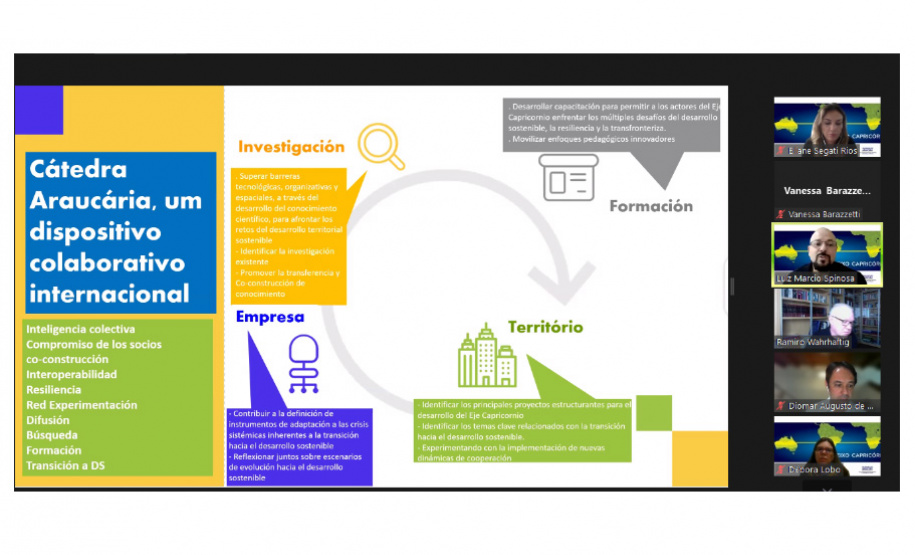 criação da Cátedra Araucária para o Desenvolvimento Territorial  Sustentável