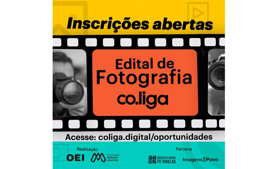 Secretaria da Justiça, Família e Trabalho, através do Departamento da Juventude, anuncia abertura de edital do Concurso de  fotografias do co.liga que premiará 20 jovens