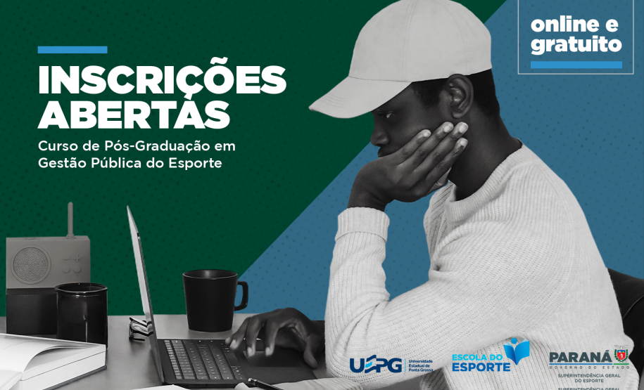 Governo e UEPG abrem inscrições para curso de Pós-Graduação em gestão pública do esporte