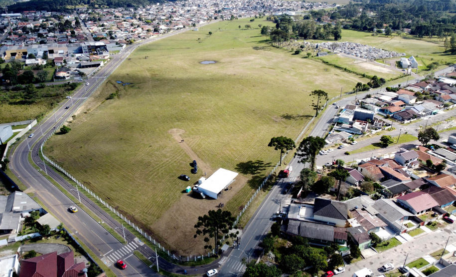 Governador Carlos Massa Ratinho Junior Assina Ordem de Serviço para construção do novo Terminal de Ônibus em Piraquara, na Região Metropolitana de Curitiba. Piraquara, 19/05/2022 -