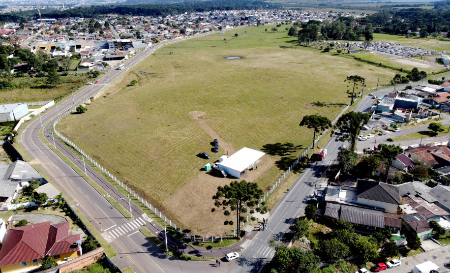 Governador Carlos Massa Ratinho Junior Assina Ordem de Serviço para construção do novo Terminal de Ônibus em Piraquara, na Região Metropolitana de Curitiba. Piraquara, 19/05/2022 -