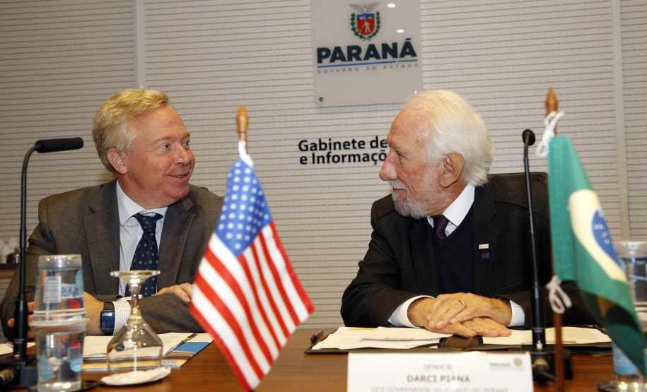 Reunião do vice-governador Darci Piana com o Cônsul-geral dos Estados Unidos em São Paulo David Hodge -