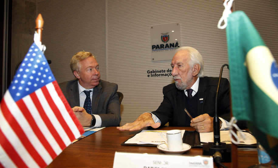 Reunião do vice-governador Darci Piana com o Cônsul-geral dos Estados Unidos em São Paulo David Hodge -