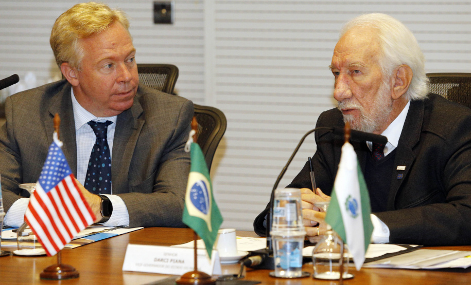 Reunião do vice-governador Darci Piana com o Cônsul-geral dos Estados Unidos em São Paulo David Hodge -