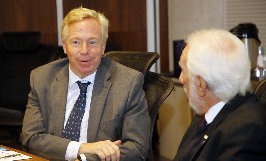 Reunião do vice-governador Darci Piana com o Cônsul-geral dos Estados Unidos em São Paulo David Hodge -