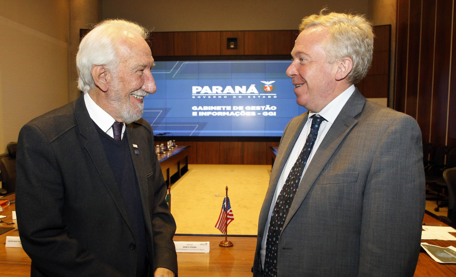 Reunião do vice-governador Darci Piana com o Cônsul-geral dos Estados Unidos em São Paulo David Hodge -