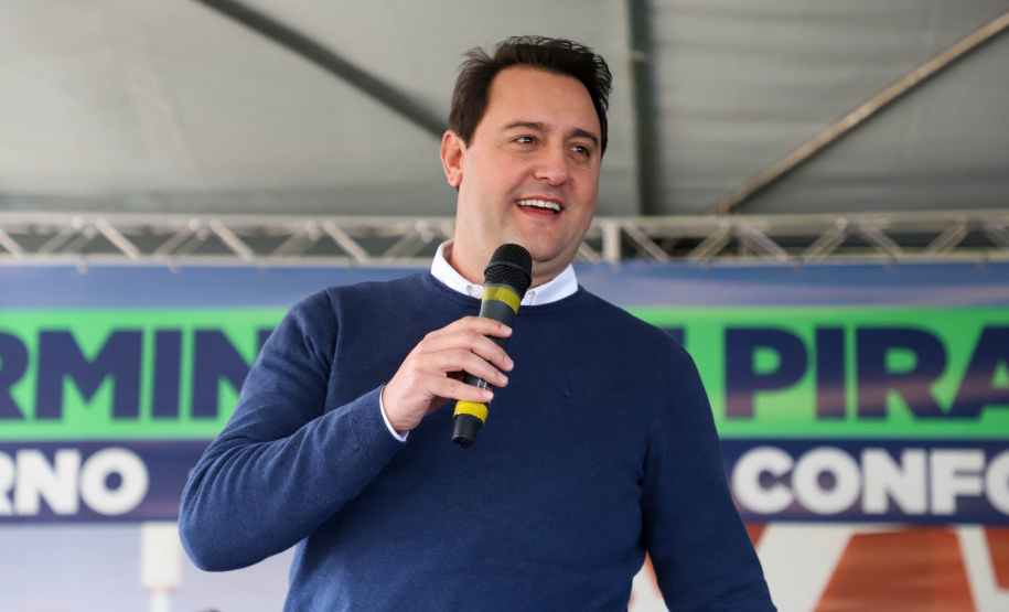 Governador Carlos Massa Ratinho Junior Assina Ordem de Serviço para construção do novo Terminal de Ônibus em Piraquara, na Região Metropolitana de Curitiba. Piraquara, 19/05/2022 - Foto: Ari Dias/AEN