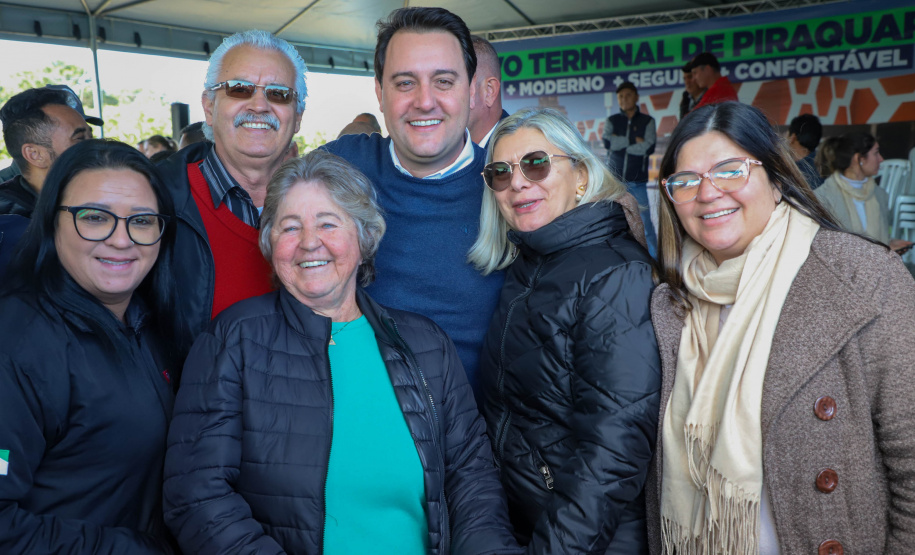 Governador Carlos Massa Ratinho Junior Assina Ordem de Serviço para construção do novo Terminal de Ônibus em Piraquara, na Região Metropolitana de Curitiba. Piraquara, 19/05/2022 - Foto: Ari Dias/AEN