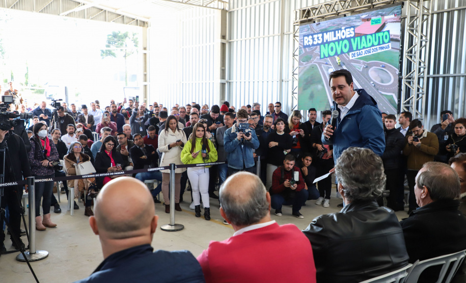 ASSINATURA DA ORDEM DE SERVIÇO DAS OBRAS DO NOVO VIADUTO DE SÃO JOSÉ DOS PINHAIS