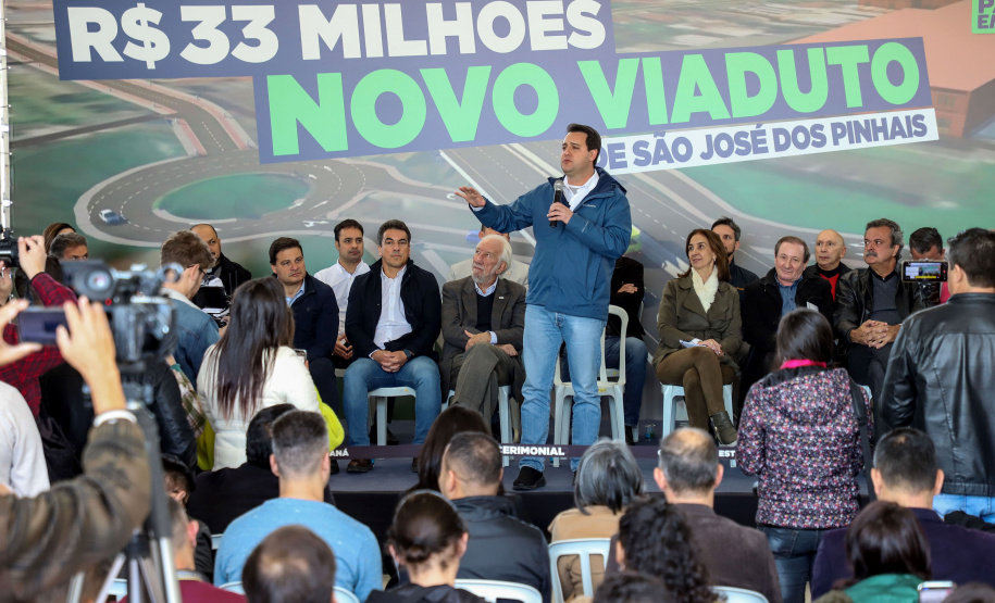 ASSINATURA DA ORDEM DE SERVIÇO DAS OBRAS DO NOVO VIADUTO DE SÃO JOSÉ DOS PINHAIS